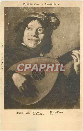 Cartes postales Rijksmuseum Amsterdam Frans Hals Le Bouffon