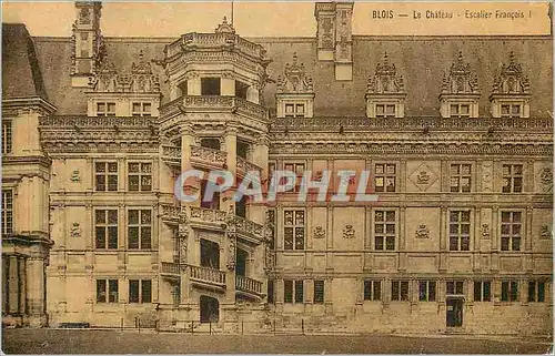 Ansichtskarte AK Blois Le Chateau Escalier Francois 1