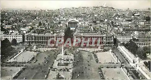 Moderne Karte Paris La Place de la Concorde et les Quartiers Nord