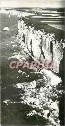 Moderne Karte Les Falaises d'Etretat a Maree Basse