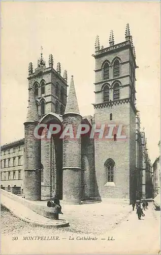 Cartes postales Montpellier La Cathedrale