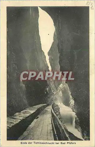 Cartes postales Ende der Taminaschlucht bei Bad Pfafers