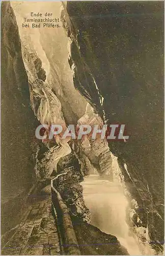 Cartes postales Ende der Taminaschlucht bei Bad Pfafers