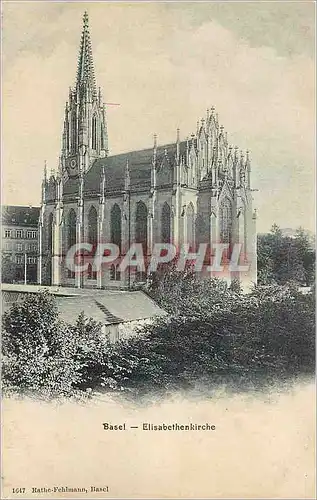 Cartes postales Basel Elisabethenkirche