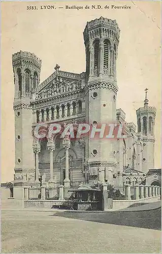 Cartes postales Lyon Basilique de N D de Fourviere