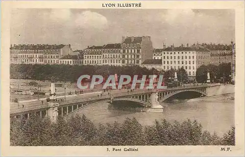 Ansichtskarte AK Lyon Illustre Pont Gallieni