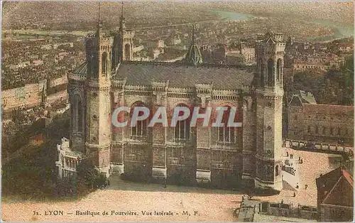 Ansichtskarte AK Lyon Basilique de Fourviere Vue Laterale