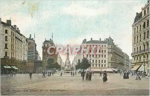 Cartes postales Lyon La Place de la Republique