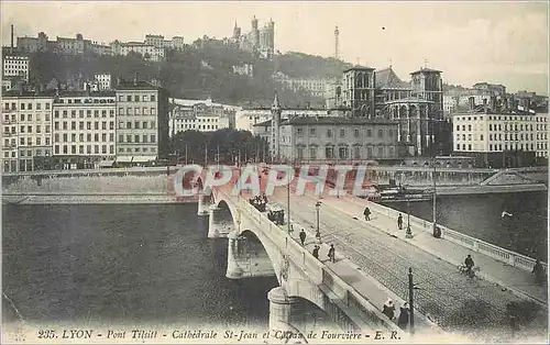 Cartes postales Lyon Pont Tilsift Cathedrale St Jean