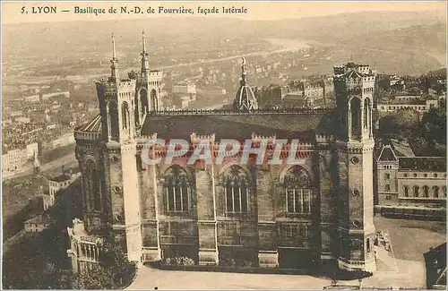 Ansichtskarte AK Lyon Basilique de N D de Fourviere Facade Laterale