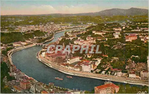 Cartes postales Lyon Vue sur la Saone prise de la Tour de Fourviere