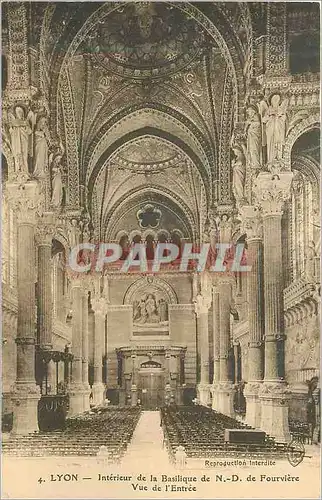 Ansichtskarte AK Lyon Interieur de la Basilique de N D de Fourviere