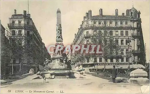 Cartes postales Lyon Le Monument Carnot