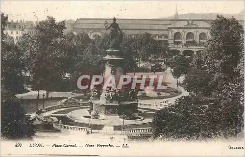 Ansichtskarte AK Lyon Place Carnot Gare Perrache