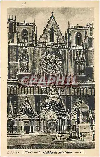 Cartes postales Lyon La Cathedrale Saint Jean