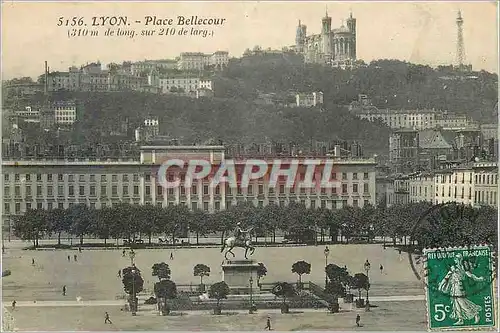 Cartes postales Lyon Place Bellecour