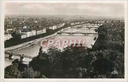 Cartes postales moderne Lyon Perspectives des Ponts sur le Rhone