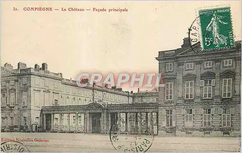 Cartes postales Compiegne Le Chateau Facade principale