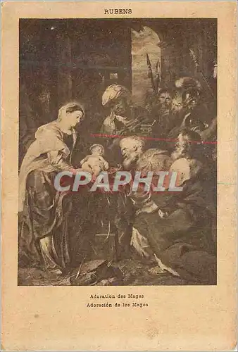 Cartes postales Rubens L'Adoration des Mages
