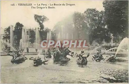 Cartes postales Versailles Le Parc Le Bassin du Dragon