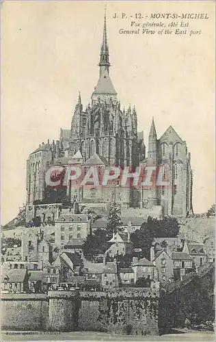 Ansichtskarte AK Mont Saint Michel Vue Generale Cote Est