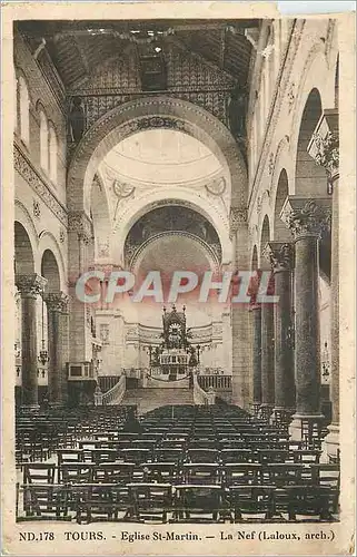 Cartes postales Tours Eglise St Martin La Nef (Laloux arch)