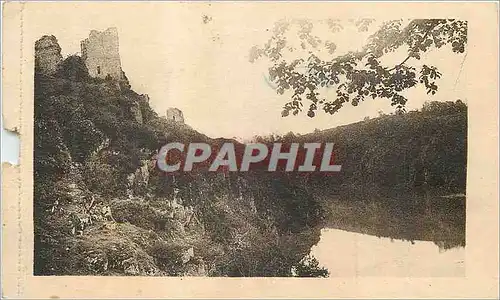 Ansichtskarte AK Crozant (Creuse) Ruines du Chateau et la Creuse