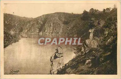 Cartes postales Crozant (Creuse) le Rocher des Fileuses et la Creuse