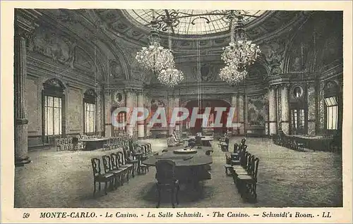 Cartes postales Monte Carlo Le Casino La Salle Schmidt