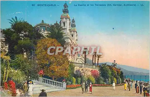 Cartes postales Monte Carlo Le Casino et les Terrasses (Ch Garnier Architeche)