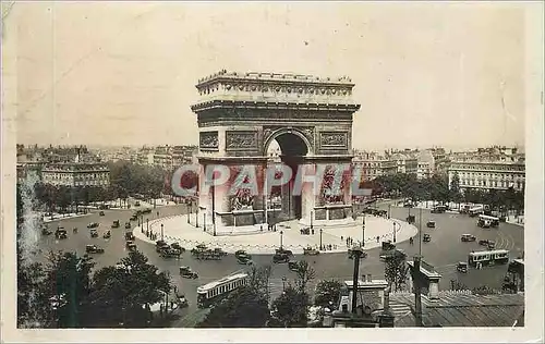 Moderne Karte Paris et ses Merveilles Place de l'Etoile