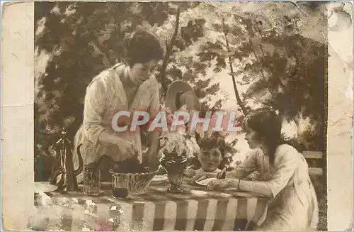 Cartes postales moderne Salon de Paris Felix Leon Le Gouter au Jardin