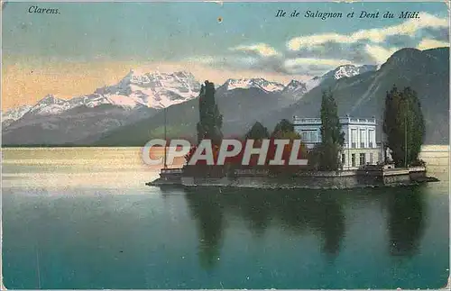 Cartes postales Clarens Ile de Salagnon et Dent du Midi