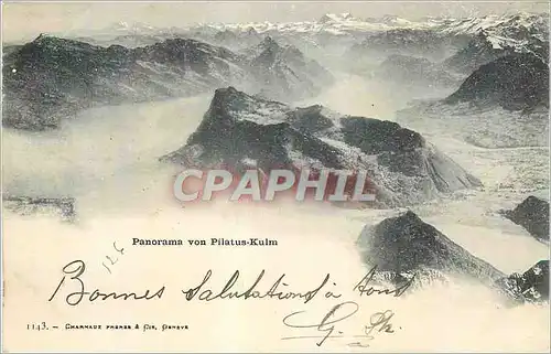 Cartes postales Panorama von Pilatus Kulm