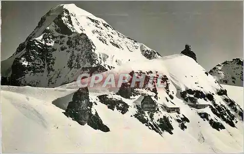 Cartes postales moderne Station Jungfraujoch 3454 m mit Monch