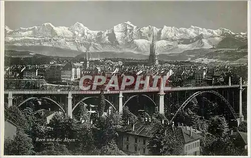 Cartes postales moderne Bern und die Alpen