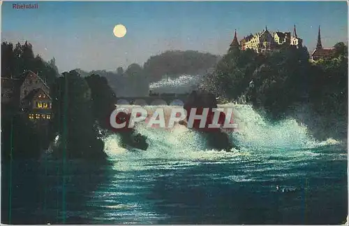 Ansichtskarte AK Rheinfall mit Schloss Laufen