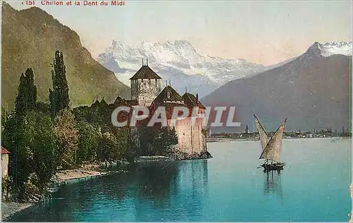 Cartes postales Chillon et le Dent du Midi