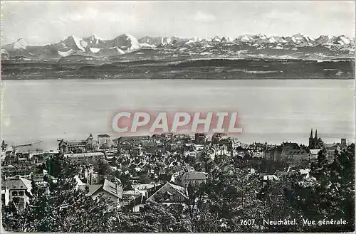 Moderne Karte Neuchatel Vue Generale