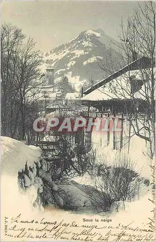 Cartes postales Sous la Neige