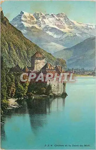 Cartes postales Chillon et le Dent du Midi