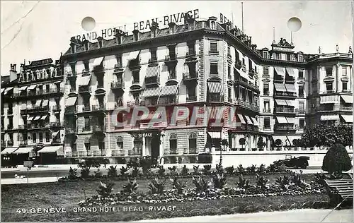 Moderne Karte Geneve Grand Hotel Beau Rivage