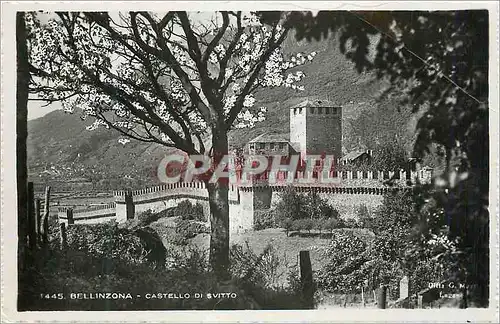 Moderne Karte Bellinzona Castello di Svitto