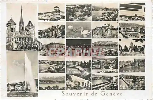 Cartes postales moderne Souvenir de Geneve