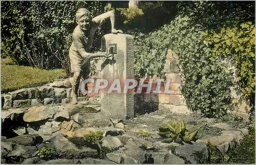 Moderne Karte Bruxelles Mons Jardin du Mayeur Fontaine du Ropieur