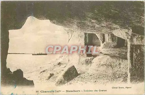 Cartes postales Charent Inf Meschers Interieur des Grottes