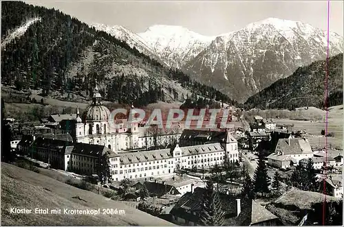 Cartes postales moderne Kloster Ettal mit Krottenkopf 2086 m
