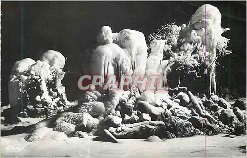 Cartes postales moderne Chaux les Passant (Doubs) Interieur de la Grotte de la Glaciere Profondeur 60 m