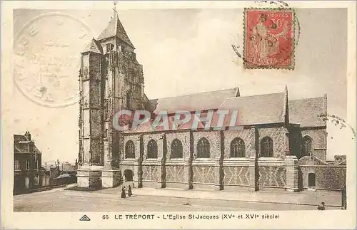 Ansichtskarte AK Le Treport L'Eglise St Jacques (XVe et XVe Siecle)