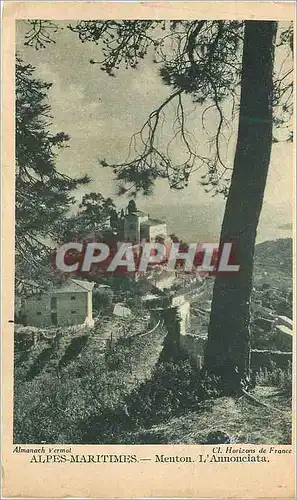 Cartes postales Alpes Maritimes Menton L'Annonciata